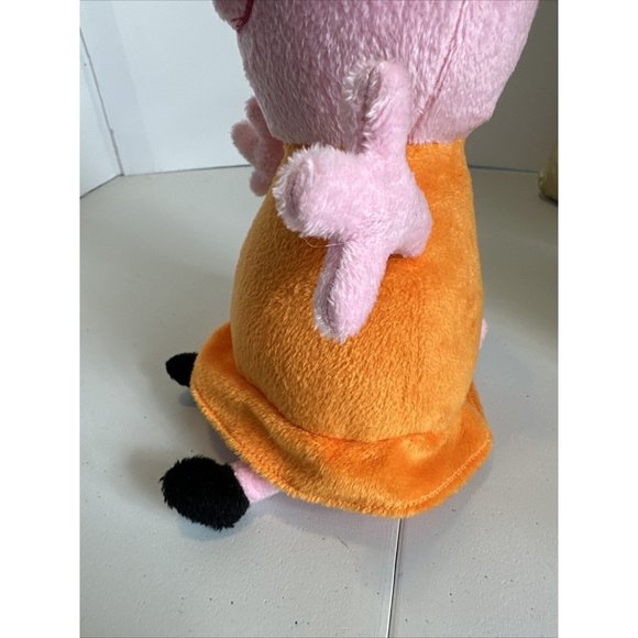 Peppa Pig Stuffed Animal Doll 2022 ABD Ltd Just Play Small 8" Toy Pink Orange - Picture 5 of 13